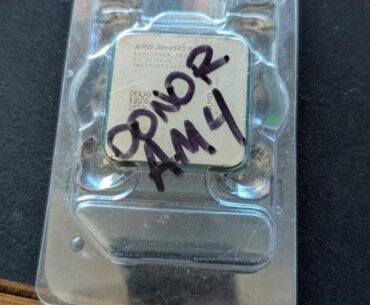Had to break out the pin donor CPU. Friend was parting out his rig and dropped his 5600.