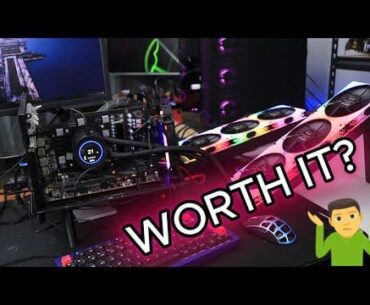 I mounted an AIO on my GPU just to see if it’s actually worth it. Gained 5 FPS.