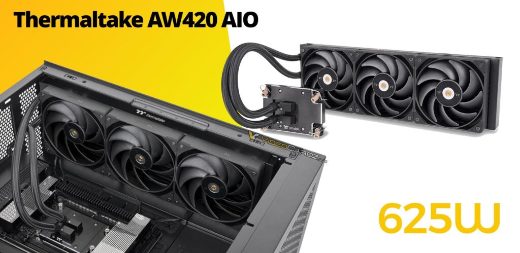 Thermaltake AW420 AIO liquid cooler supports up to 625W TDP
