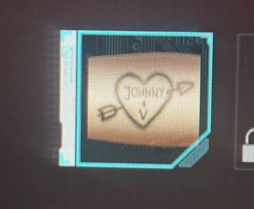 Just noticed the tattoo Johnny gave me is a heart.