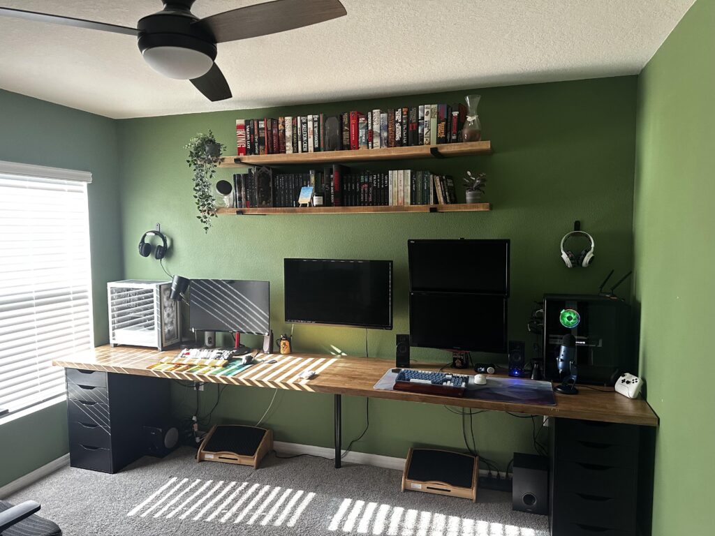Custom hand stained and finished 11.5 ft battlestation