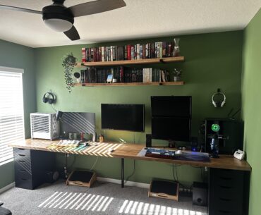 Custom hand stained and finished 11.5 ft battlestation