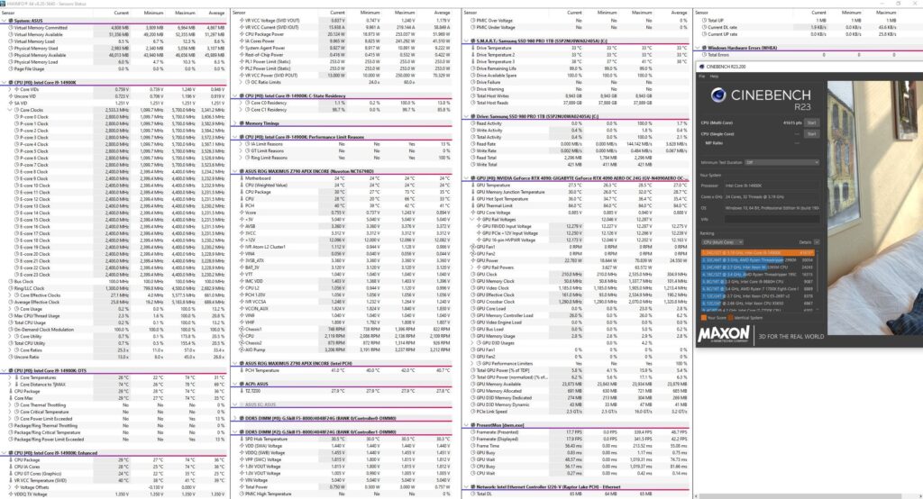 My 14900K / 4090 – 3DMark benchmarks My 14900K / 4090 - 3DMark benchmarks