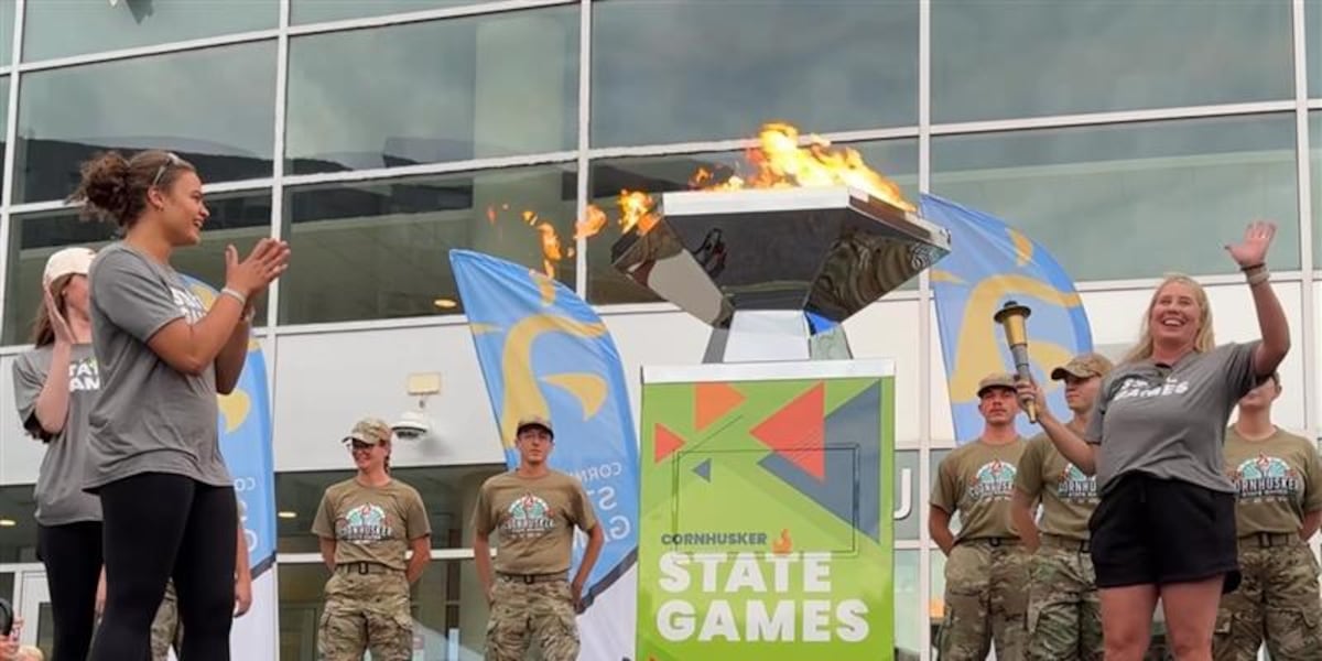 Dani Busboom Kelly lights cauldron to kickoff 2025 Cornhusker State Games Dani Busboom Kelly lights cauldron to kickoff 2025 Cornhusker State Games