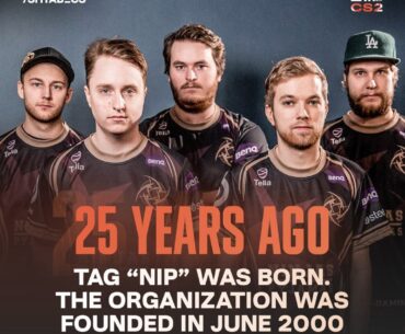 NiP are celebrating 25th anniversary - in June 2000 Potti and Tootzi founded NiP as a LAN-based clan 🫡
