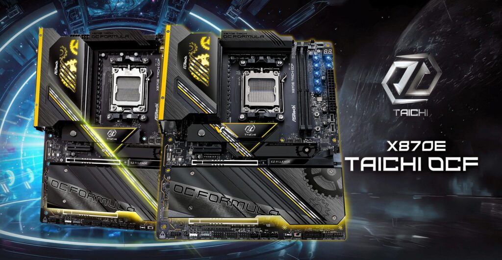 ASRock unveils X870E Taichi OCF, its first AMD OC motherboard, alongside new Creator, Nova, and LiveMixer models