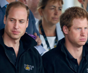 Prince William and Prince Harry wear black fleece jackets at the Invictus Games 2014