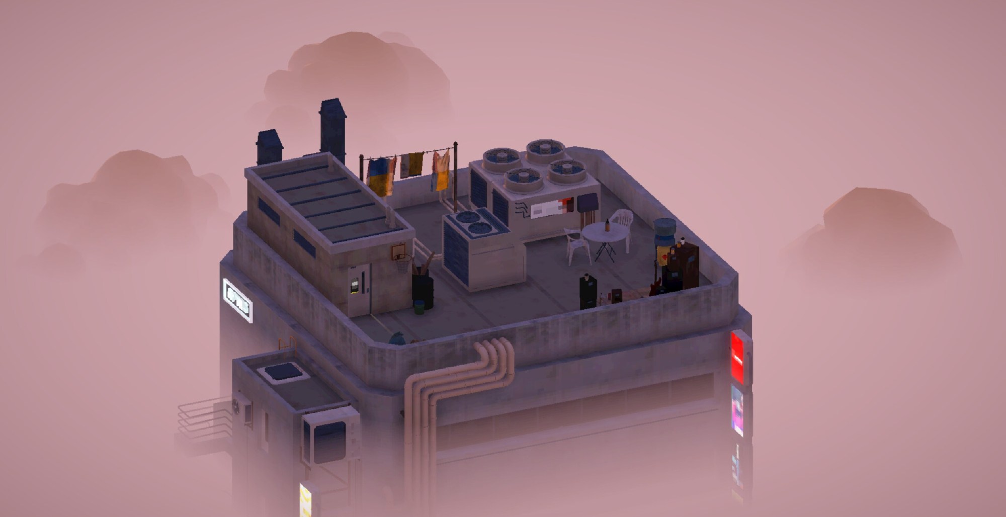 ‘High Above’ Is a Beautiful Deck Builder… Or Should I Say, Roofbuilder? This Cozy Game Brings Lo-Fi Aesthetics Sky High A screenshot of a Rooftop in High Above