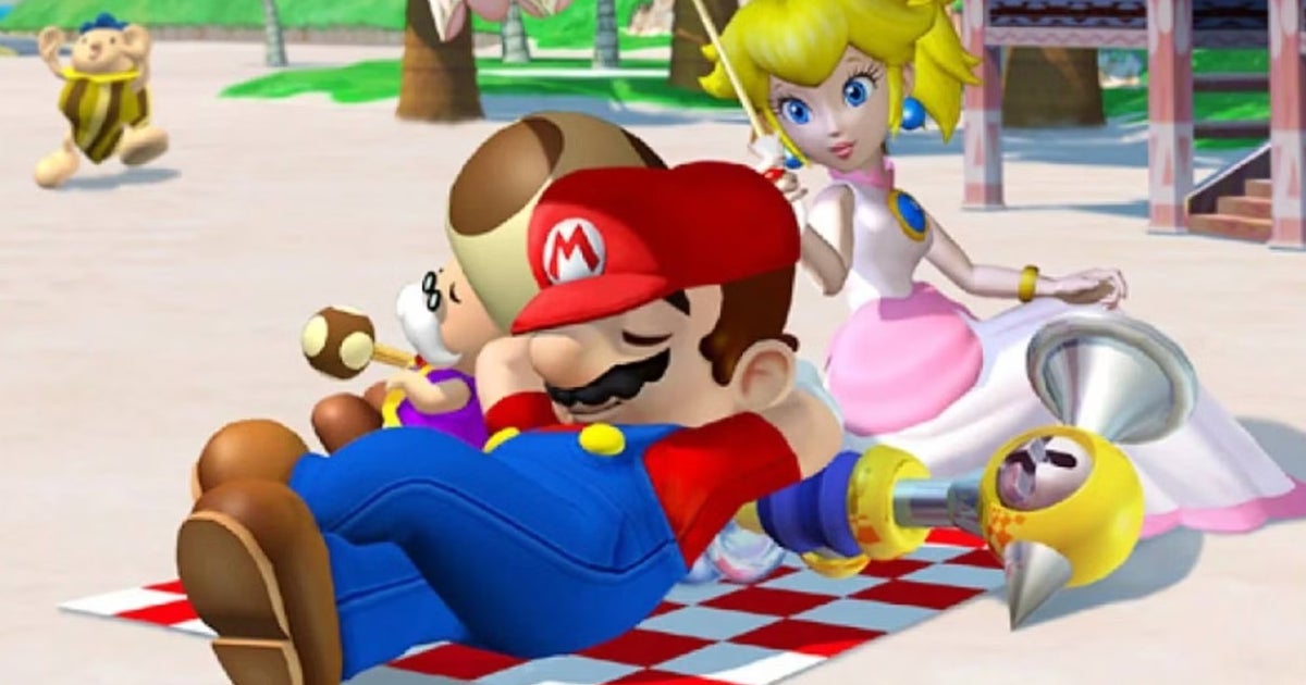 Mario’s smile in Sunshine makes Bob Odenkirk want to tear the mascot’s moustache off and jam it down his throat Mario's smile in Sunshine makes Bob Odenkirk want to tear the mascot's moustache off and jam it down his throat