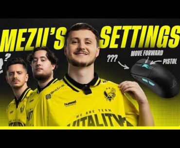 Team Vitality tries out mezii's settings
