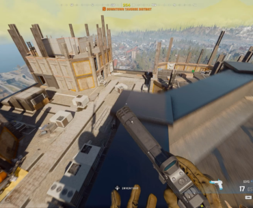 Throwing hands for Specialist at tower.