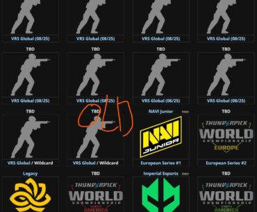 Messioso: Thunderpick quietly removed 8-10 global VRS invites and replaced them with 12 European VRS invites AFTER they had already run qualifiers in NA and SA.