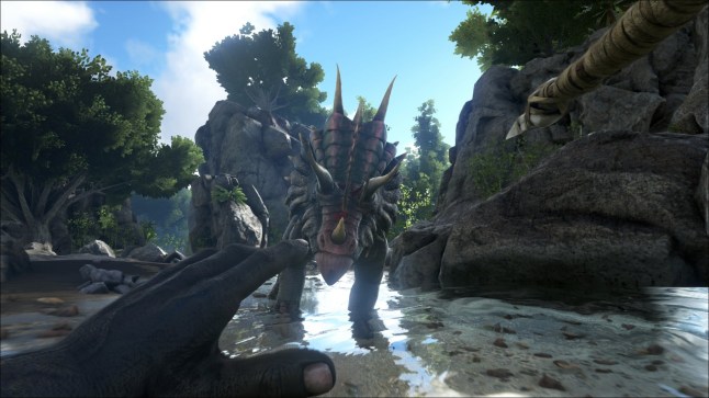 Ark: Survival Evolved screenshot of a dinosaur