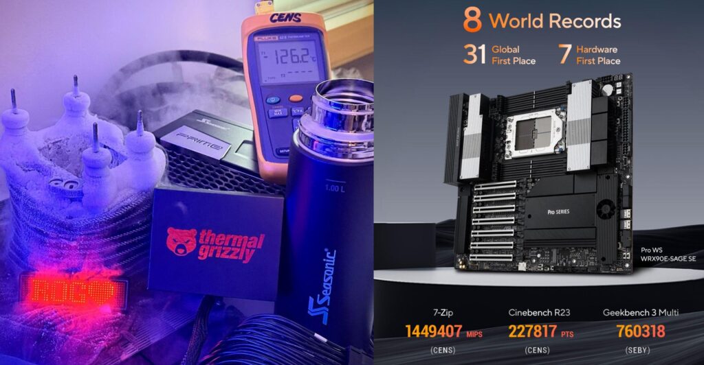 AMD Ryzen Threadripper PRO 9995WX scores 222K points in Cinebench R23, breaks 8 new world records