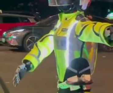 Shangai has introduced a robot traffic cop named "Xiao Hu" which directs traffic in the Huangpu district.