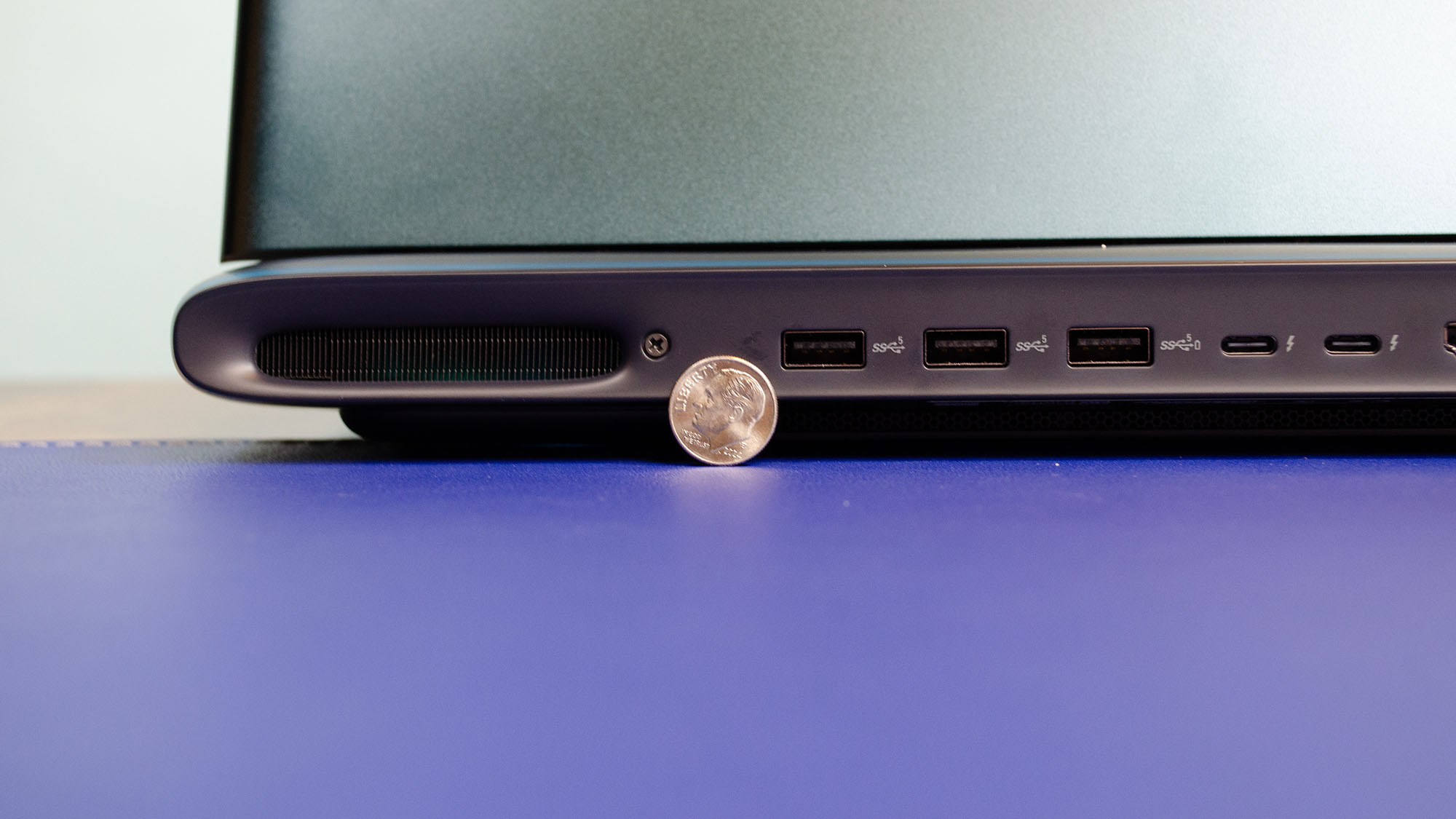 An Alienware Area-51 16 laptop on a desk