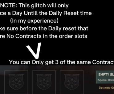 CONTRACT ORDERS DUPE GUIDE (Xbox)