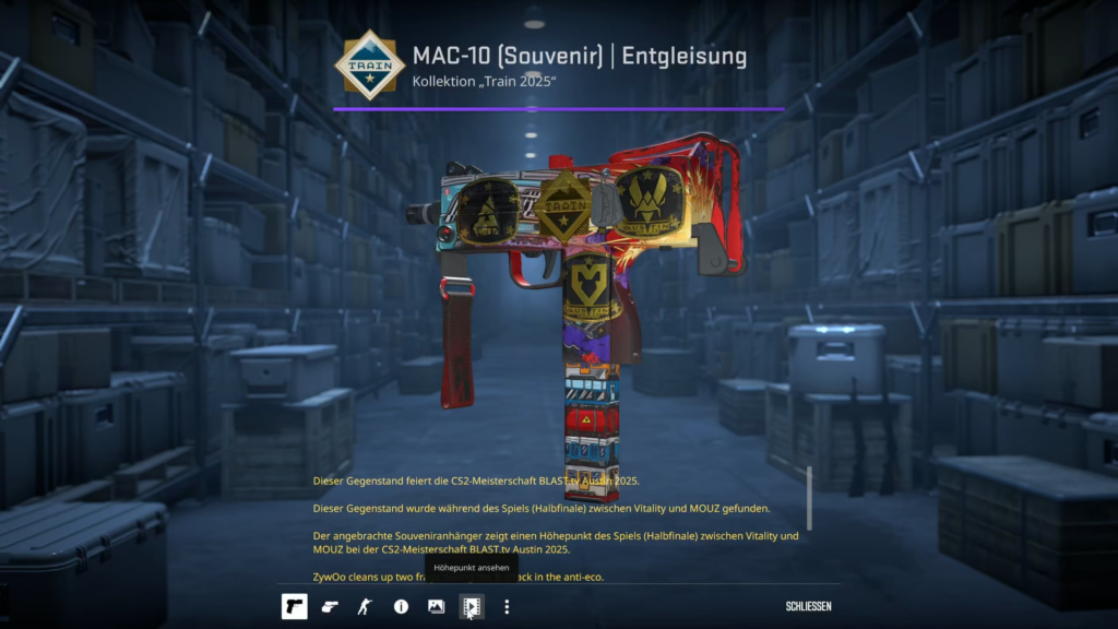 Beer chugging clip on MAC-10