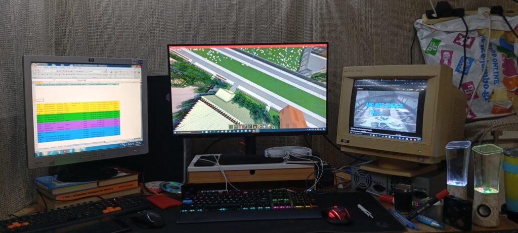 This was my setup 2 months ago, and this is what I call the mixed era office 🗣️💨💥