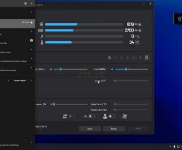 Eu preciso de ajuda: não consigo aplicar mudanças no "Core Clock" do AfterBurner