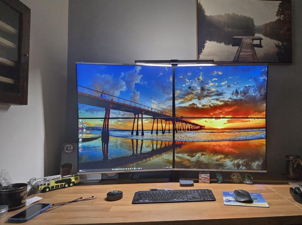 Work from home office setup. Not in sales, not a day trader.