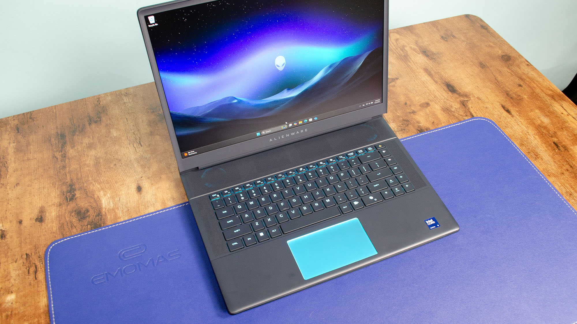 An Alienware Area-51 16 laptop on a desk