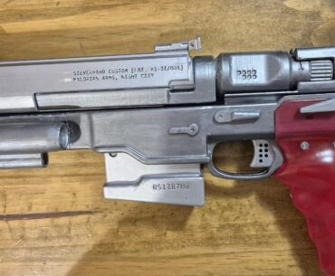 3D printed replica of Johnny's Malorian Arms 3516