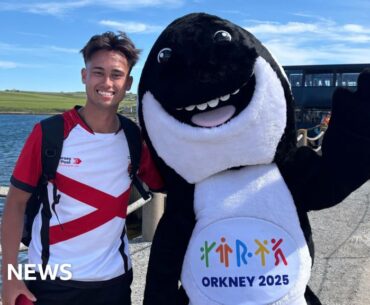 Channel Island athletes arrive in Orkney for Island Games