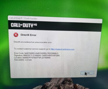 AMD GPU Warzone Crash
