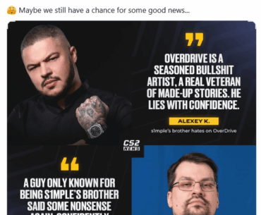 OverDrive vs s1mple's brother on s1mple rumors