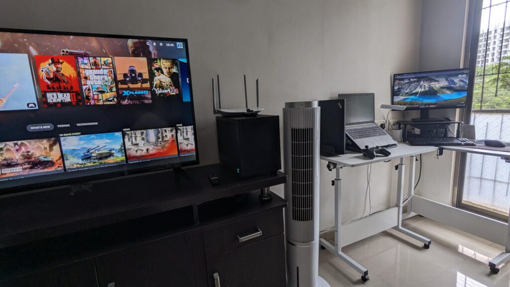 Remote worker during the day, gamer at night