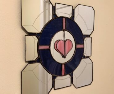 I made a companion cube mirror