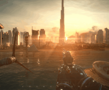The vistas in Deus Ex Mankind Divided are still amazing nine years later. This does not look like a decade old game