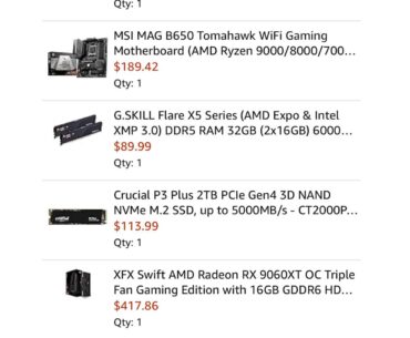 Can someone rate my first pc build