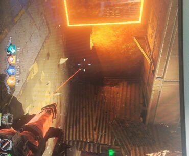 Orange wall in Blood of the dead final step