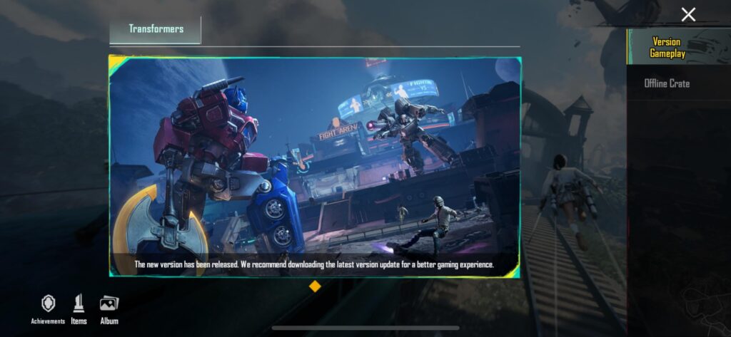 Where exactly is new update?