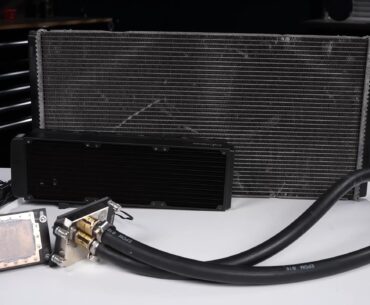 AMD's mighty 96-core Threadripper Pro has been overclocked with a car radiator and some big ol' beefy fans