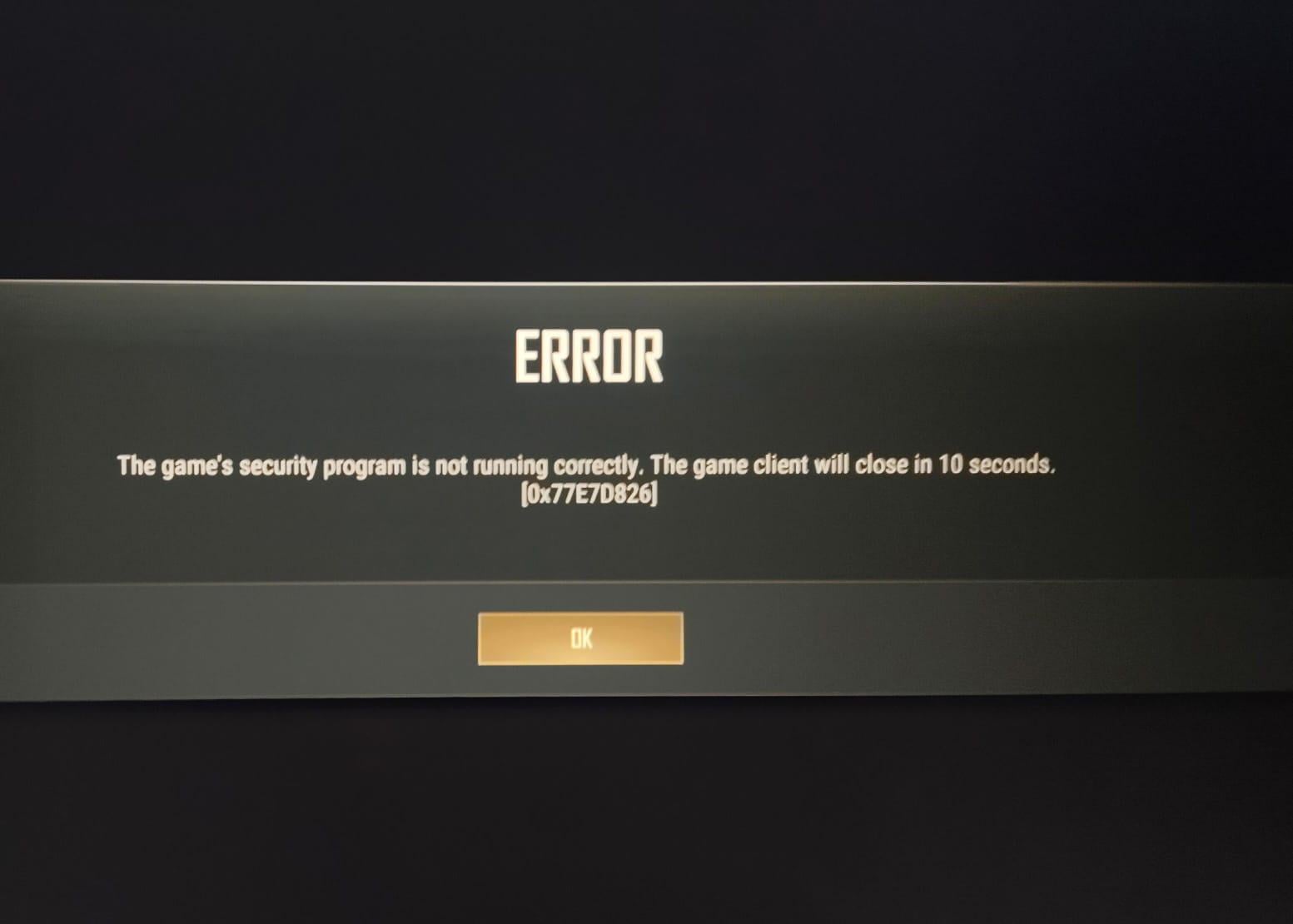 just downloaded pubg but when i try to open it it shows this error i ...