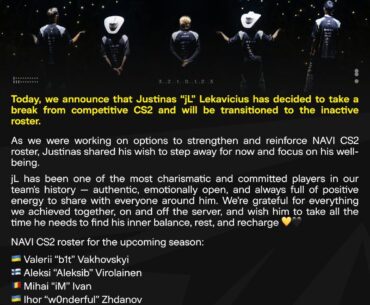 jL steps down from NAVI