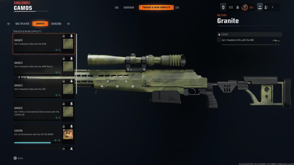 Zombies Camo Tracking Zombies Camo Tracking