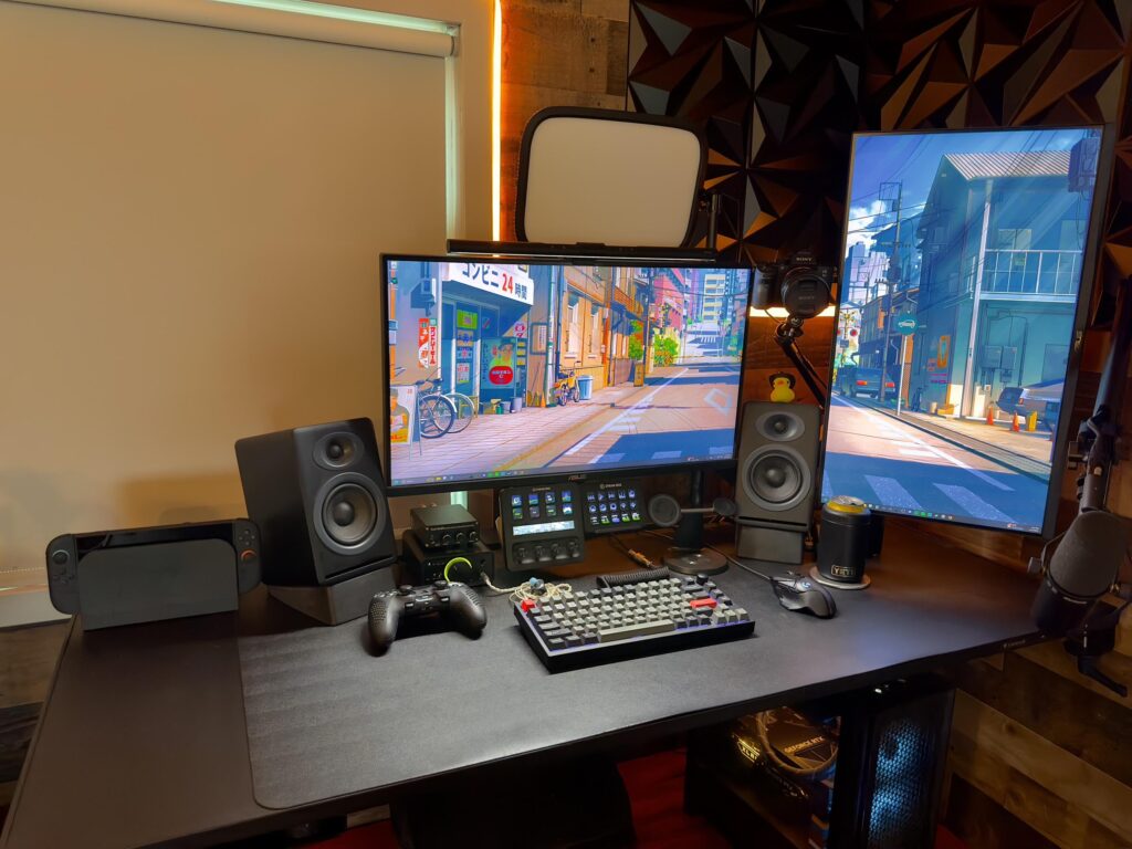 I was just going to dust and clean the desk. Ended up rearranging everything.