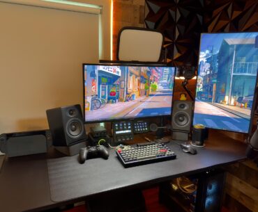 I was just going to dust and clean the desk. Ended up rearranging everything.