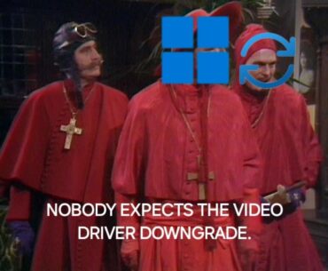 New driver from Nvidia App? No, Windows Update just kicked 576.80 to the curb.
