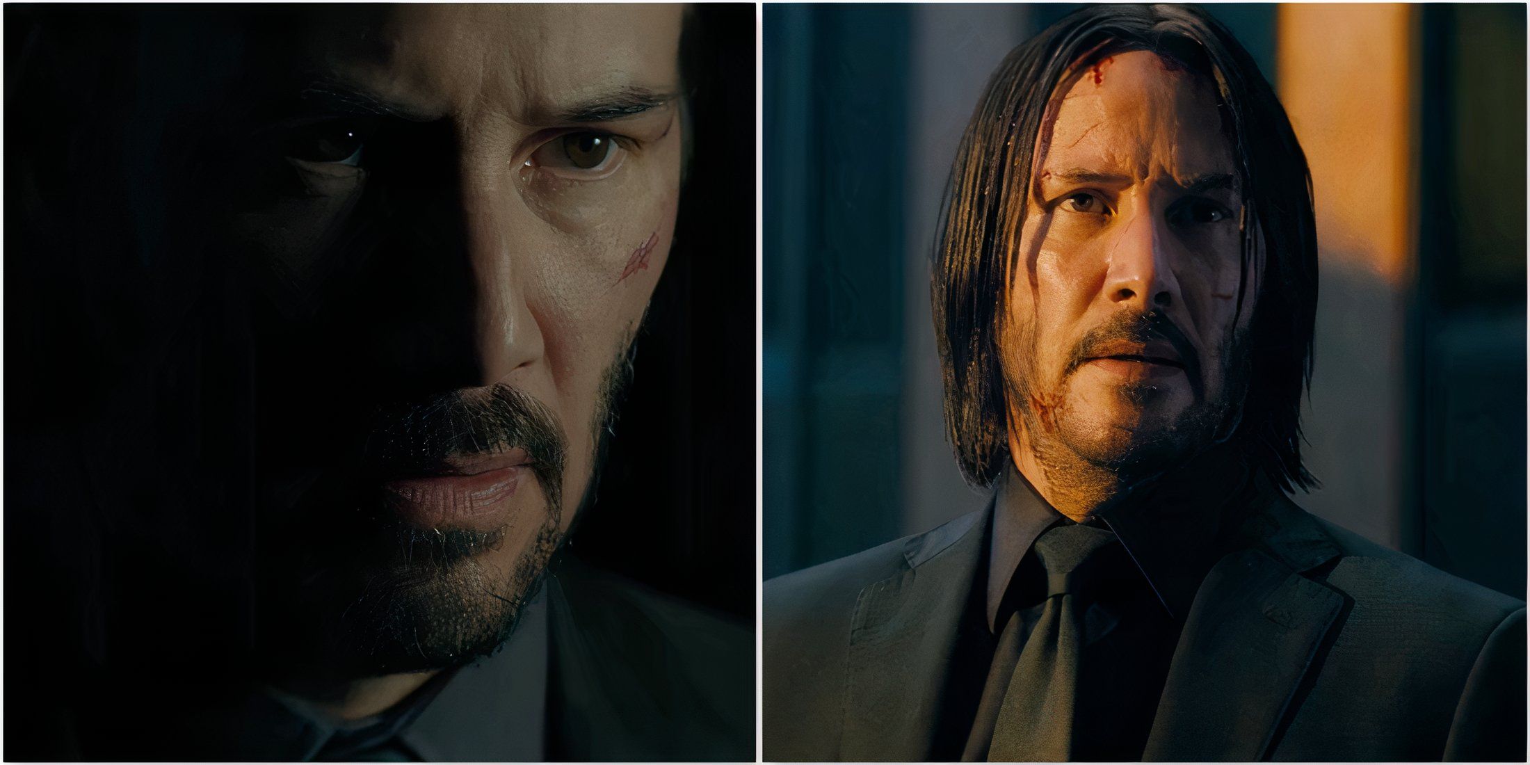 John in John Wick 1 and John Wick 3
