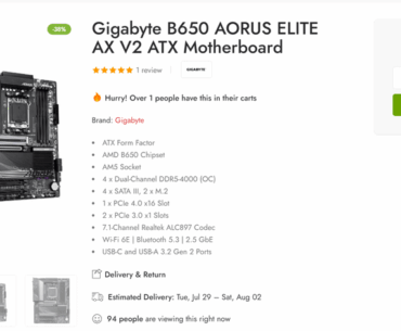 Any Difference in these 2 Gigabyte B650 Aorus Elite Motherboards? (AX V2 vs V2)