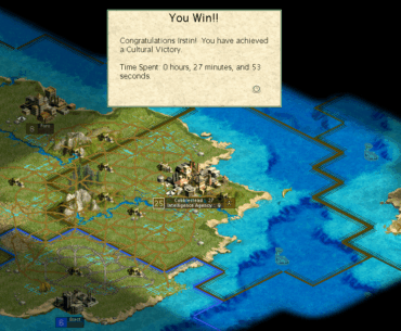 I just got my fastest Civilization win yet while doing the One City Challenge. Game is Civilization 3