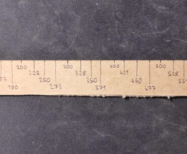 Because I have too much time on my hands, I made myself a mortar ruler