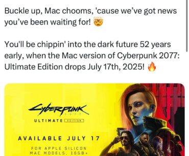 macOS Version is being released on July 17th