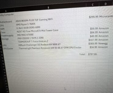 My dad thought up a build I should get for my new PC, is it good? What do you think?