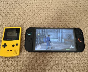My first handheld next to my most recent. 26 years between the two